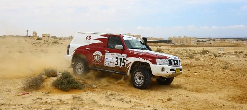 Lo Sceicco Al-Thani sul podio del Pharaons Rally